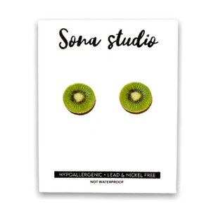 Kiwi Stud Earrings